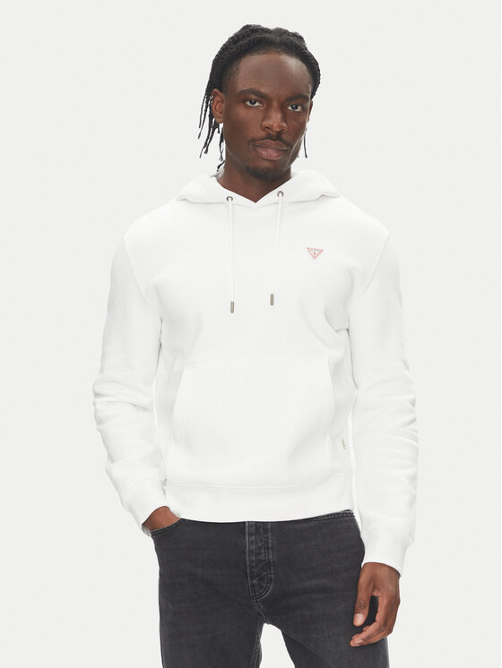Guess Jeans Суитшърт 165581 Бял Classic Fit за Мъже цена