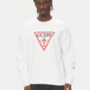 Guess Jeans Суитшърт M4YQ21 K9V31 Бял Oversize за Мъже цена