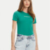 Guess Jeans Тишърт W4YI01 J1314 Зелен Slim Fit за Жени цена