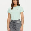 Guess Jeans Тишърт W4YI10 J1314 Зелен Regular Fit за Жени цена