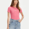 Guess Jeans Тишърт W5YP37 KA0H1 Розов Slim Fit за Жени цена