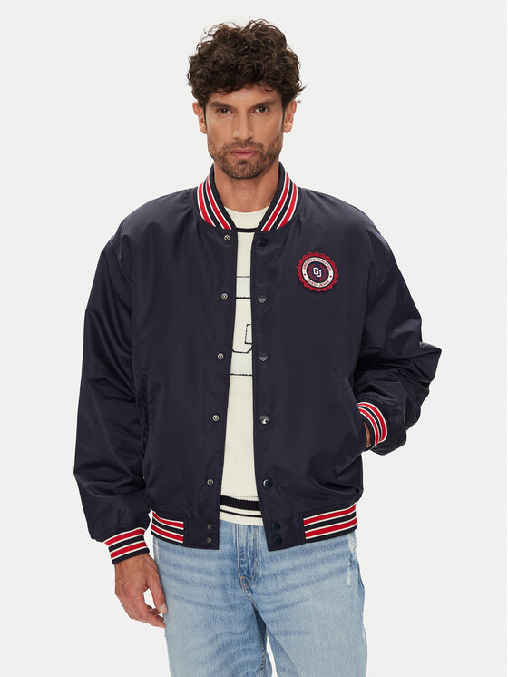 Guess Jeans Яке бомбър M5YL15 WHAA2 Тъмносин Regular Fit за Мъже цена