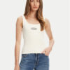 Guess Jeans топ W5YP35 KA0H1 Екрю Regular Fit за Жени цена