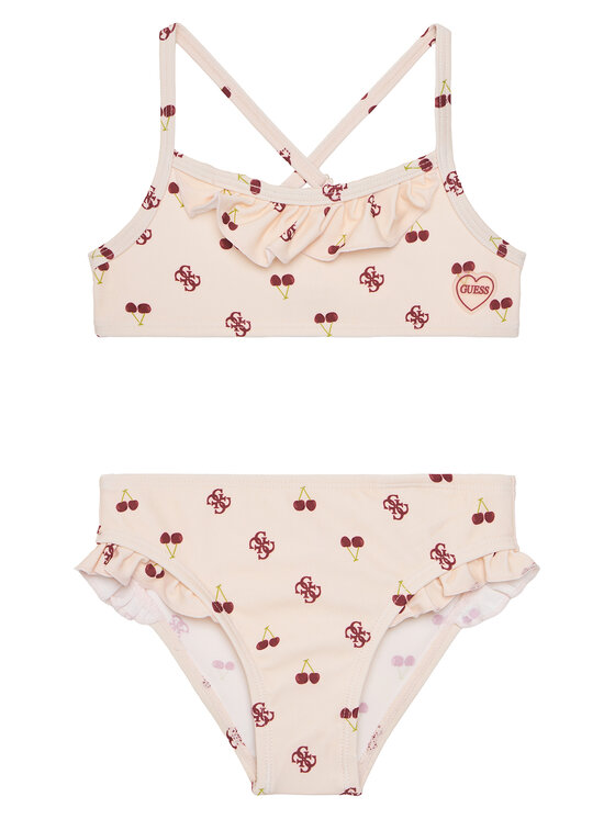 Guess Бански костюм J5GZ49 MC052 Бежов за Момичета цена