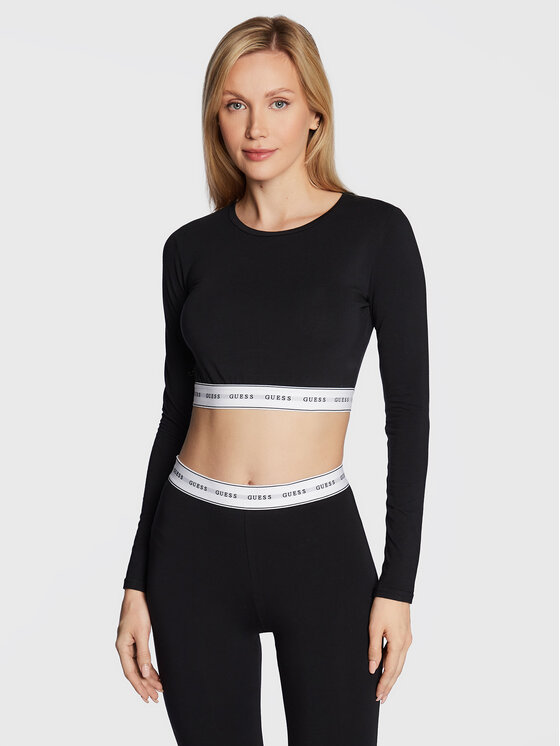 Guess Блуза Carrie O2BM10 KBBU1 Черен Regular Fit за Жени цена