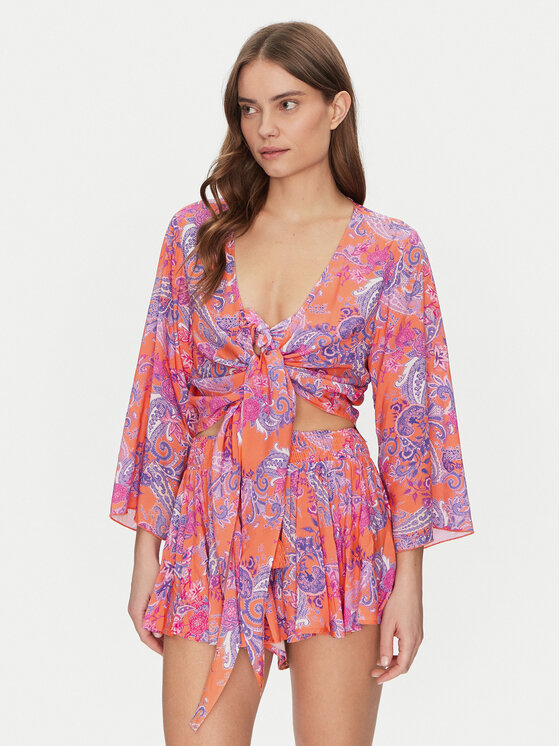 Guess Блуза E5GH01 WH3X2 Цветен Regular Fit за Жени цена