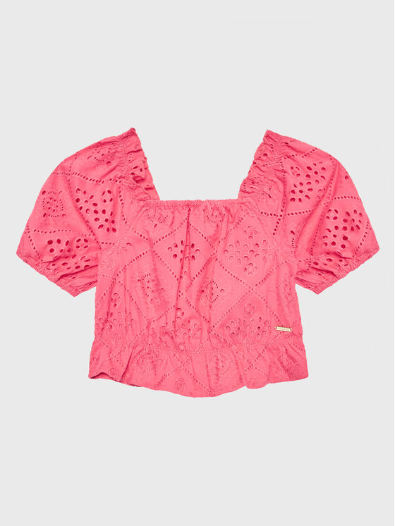 Guess Блуза J3GH02 WFGJ0 Розов Regular Fit за Момичета цена