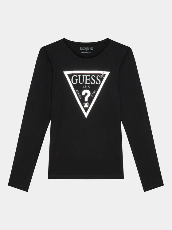 Guess Блуза J84I36 K8HM0 Черен Regular Fit за Момичета цена