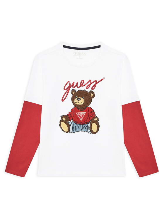 Guess Блуза L4BI13 I3Z14 Бял Regular Fit за Момчета цена