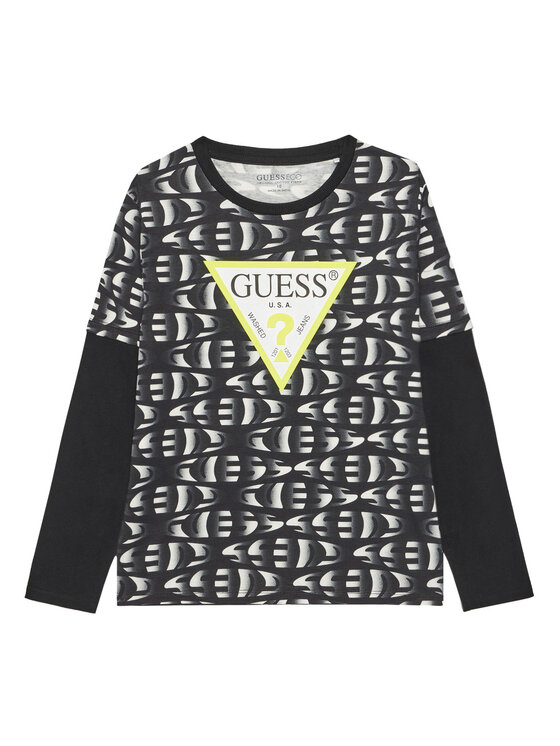 Guess Блуза L5YI04 K8HM4 Черен Regular Fit за Момчета цена