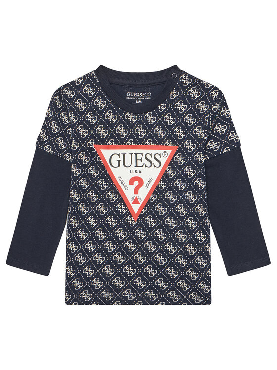 Guess Блуза N5YI09 K8HM4 Тъмносин Regular Fit за Момчета цена