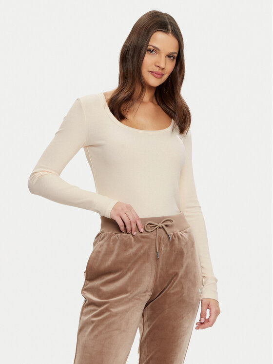 Guess Блуза V4BP07 K8RT2 Екрю Regular Fit за Жени цена