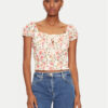 Guess Блуза W5GP13 KCVA1 Бежов Slim Fit за Жени цена