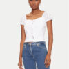 Guess Блуза W5GP13 KCVA1 Бял Slim Fit за Жени цена