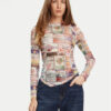 Guess Блуза W5YP43 KBBF2 Цветен Slim Fit за Жени цена