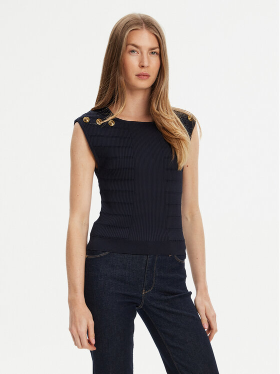 Guess Блуза W5YR12 Z0130 Тъмносин Regular Fit за Жени цена