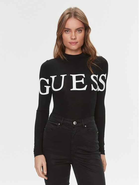 Guess Боди Giulia V4RP09 K68D2 Черен Slim Fit за Жени цена