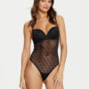 Guess Боди O5RM04 KCLB0 Черен Slim Fit за Жени цена