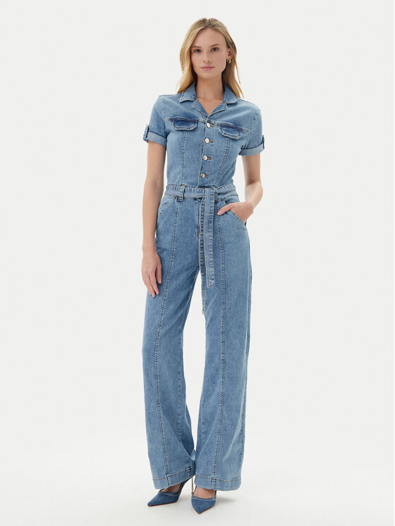 Guess Гащеризон W5GD1B D5O90 Син Regular Fit за Жени цена