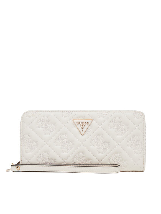 Guess Голям дамски портфейл Adelasia Slg SWQL96 58146 Екрю за Жени цена