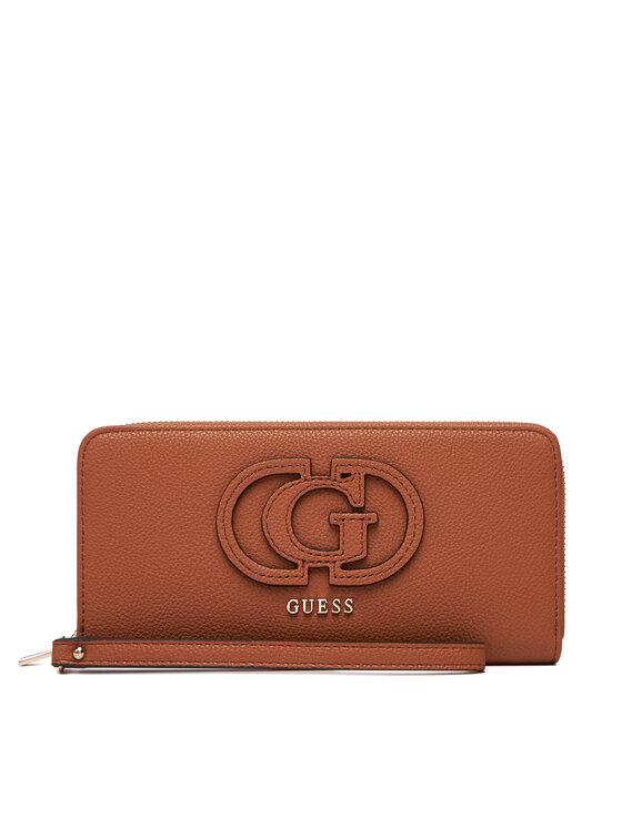 Guess Голям дамски портфейл Calebra Slg SWBG95 36146 Кафяв за Жени цена
