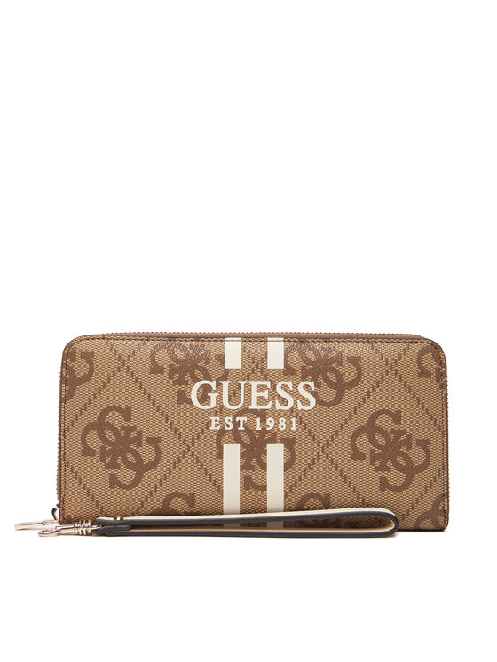 Guess Голям дамски портфейл Laurell II Slg SWOS74 59146 Бежов за Жени цена
