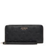 Guess Голям дамски портфейл Phoebe Slg SWPD96 65146 Черен за Жени цена