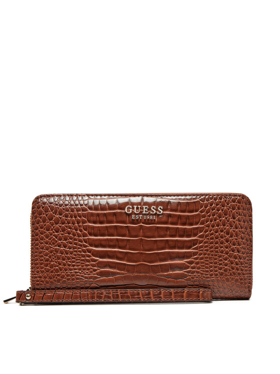 Guess Голям дамски портфейл SWCZ85 00146 Кафяв за Жени цена