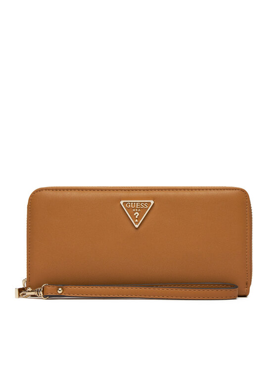 Guess Голям дамски портфейл Talent Slg SWNG96 69146 Кафяв за Жени цена