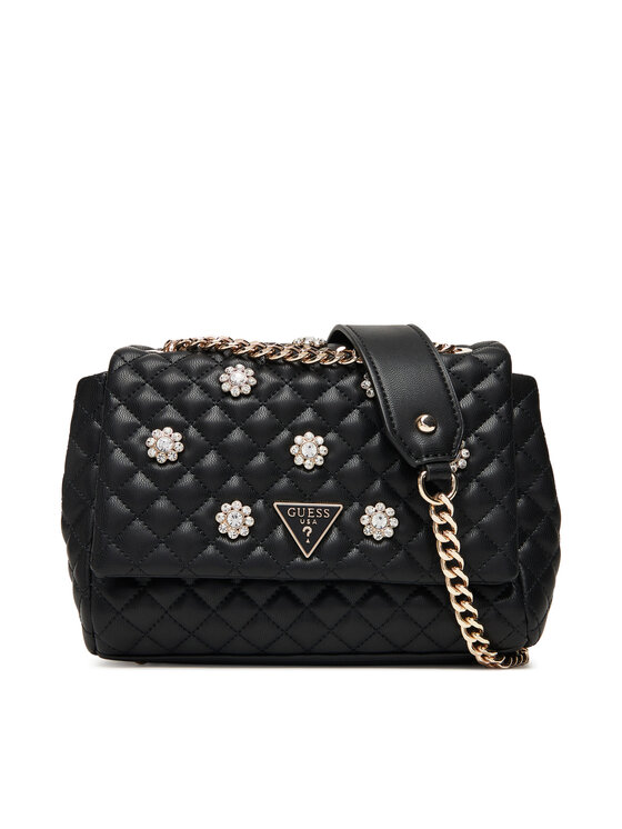 Guess Дамска чанта Everlee HWEG86 79210 Черен за Жени цена