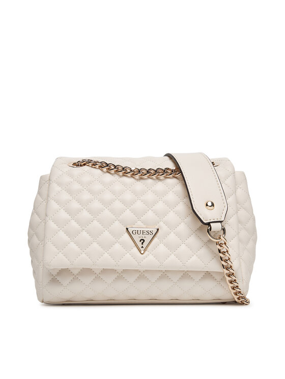 Guess Дамска чанта Everlee HWQG86 79210 Бял цвят на ниска цена