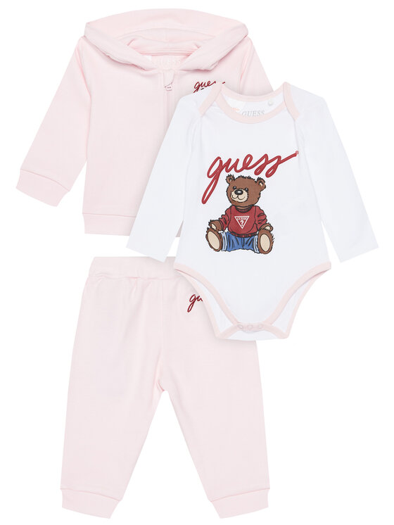 Guess Детски комплект H5YW12 KA6W4 Розов Regular Fit за Момичета цена