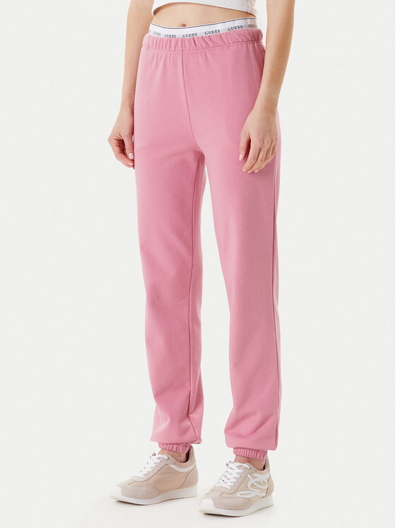 Guess Долнище анцуг O5RB01 KCO31 Розов Regular Fit за Жени цена