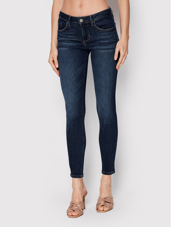 Guess Дънки Annette W2YA99 D4Q03 Тъмносин Skinny Fit за Жени цена