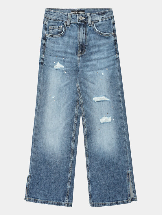 Guess Дънки J3BA16 D4MS0 Син Regular Fit за Момичета цена