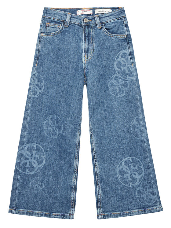 Guess Дънки J5YA11 D4MS0 Син Palazzo Fit за Момичета цена
