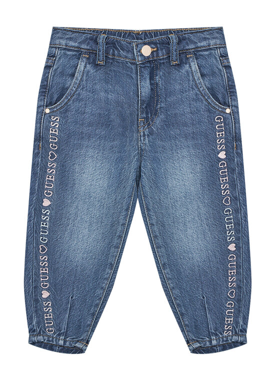 Guess Дънки K5GA01 D4MU2 Син Regular Fit за Момичета цена