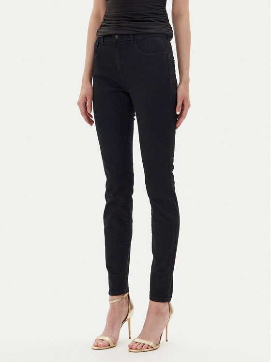 Guess Дънки W4BA34 D4PZ1 Черен Skinny Fit за Жени цена