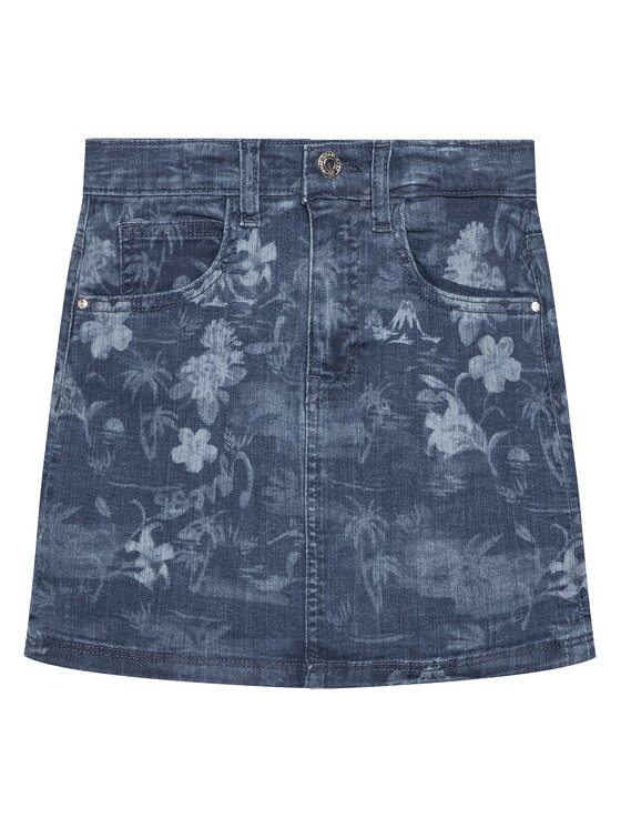 Guess Дънкова пола J5GD06 D52V0 Тъмносин Regular Fit за Момичета цена