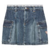 Guess Дънкова пола J5RD07 D45E0 Син Regular Fit за Момичета цена