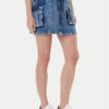 Guess Дънкова пола W5YD0L D5R01 Син Regular Fit за Жени цена