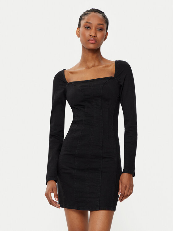 Guess Дънкова рокля W5RK84 D4PZ0 Тъмносин Regular Fit за Жени цена