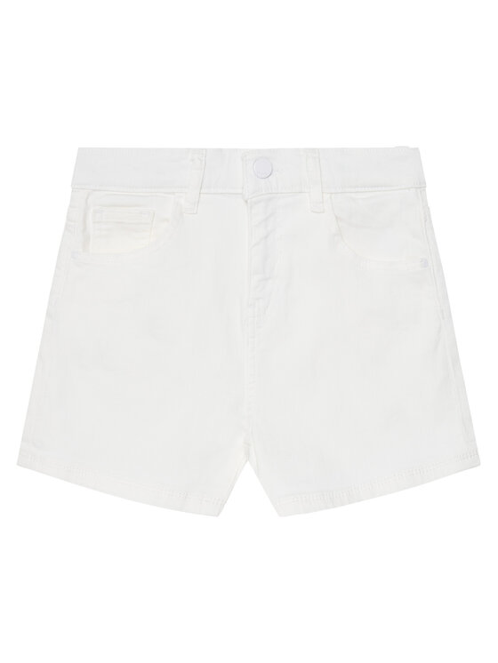 Guess Дънкови шорти J4RD19 WE620 Бял Regular Fit за Момичета цена