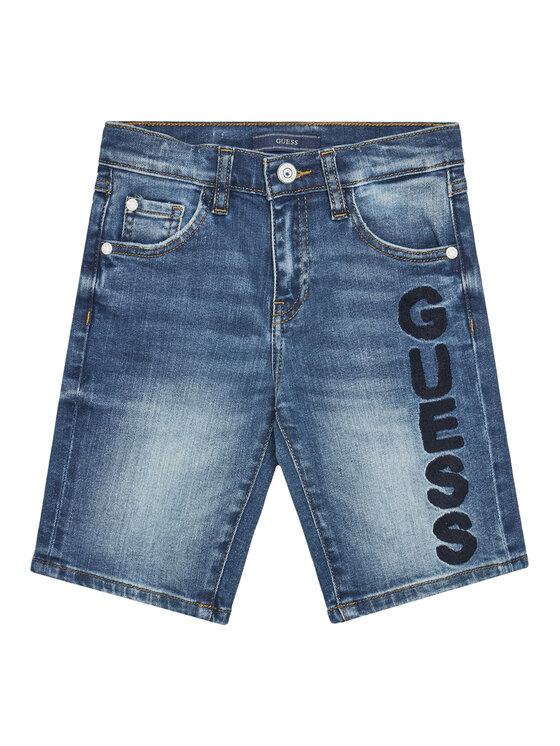 Guess Дънкови шорти L5GD01 D4GV0 Син Regular Fit за Момчета цена