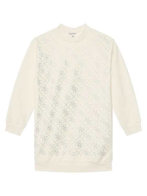 Guess Ежедневна рокля J5YK02 KA6V4 Екрю Regular Fit за Момичета цена