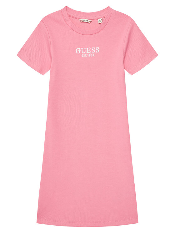 Guess Ежедневна рокля J5YK11 KBZP4 Розов Regular Fit за Момичета цена