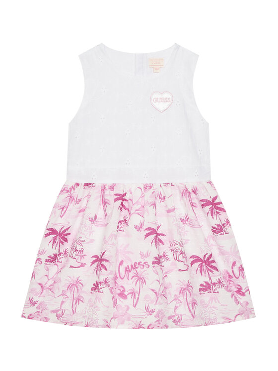 Guess Ежедневна рокля K5GK26 WH710 Бял Regular Fit за Момичета цена