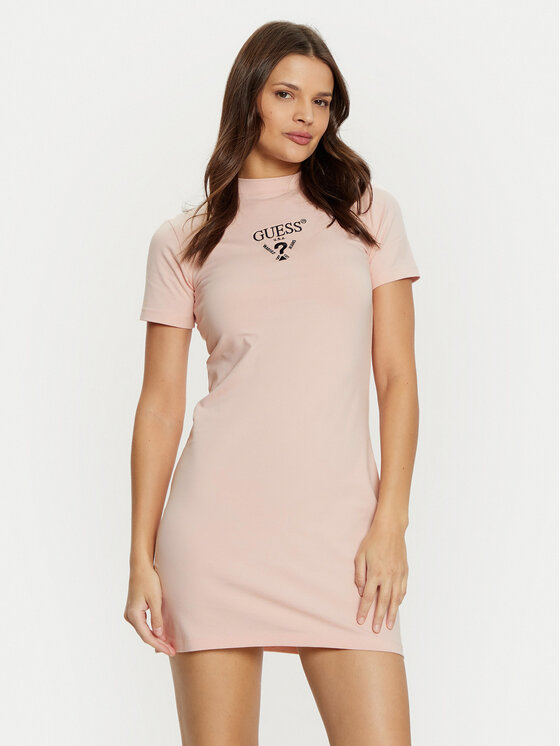 Guess Ежедневна рокля V4YK02 KCDH1 Розов Regular Fit за Жени цена