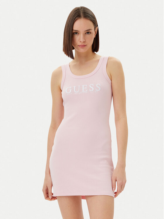 Guess Ежедневна рокля V5GK06 K8RT2 Розов Slim Fit за Жени цена