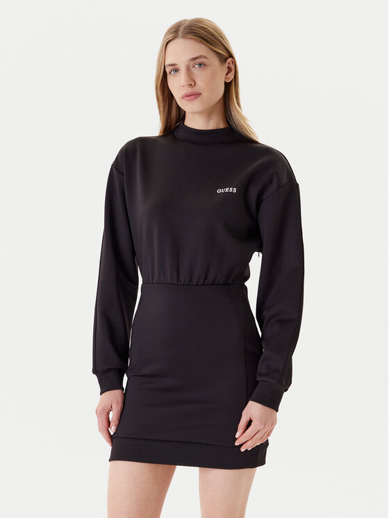 Guess Ежедневна рокля V5YK02 KCX22 Черен Regular Fit за Жени цена